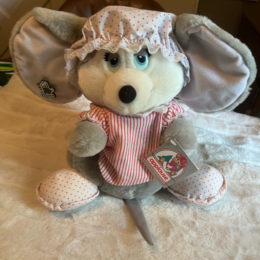 NWT Vintage 1988 Applause Sugarplum Holly 12” Christmas Decor Stuffed Plush Toy